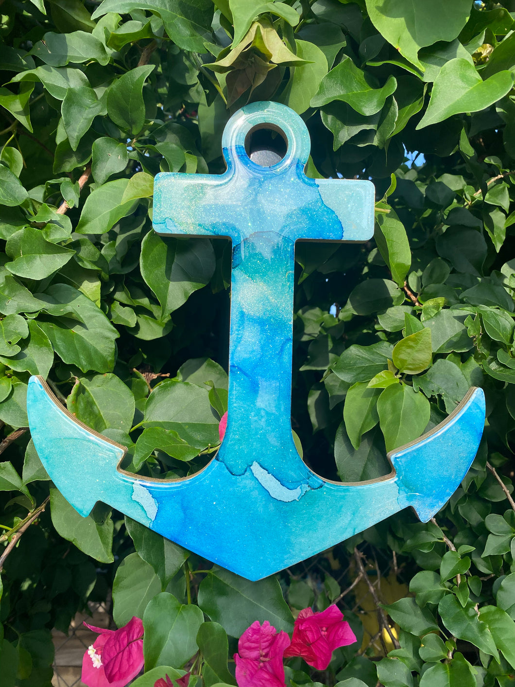 11 Inch Resin and Alcohol Ink Anchor