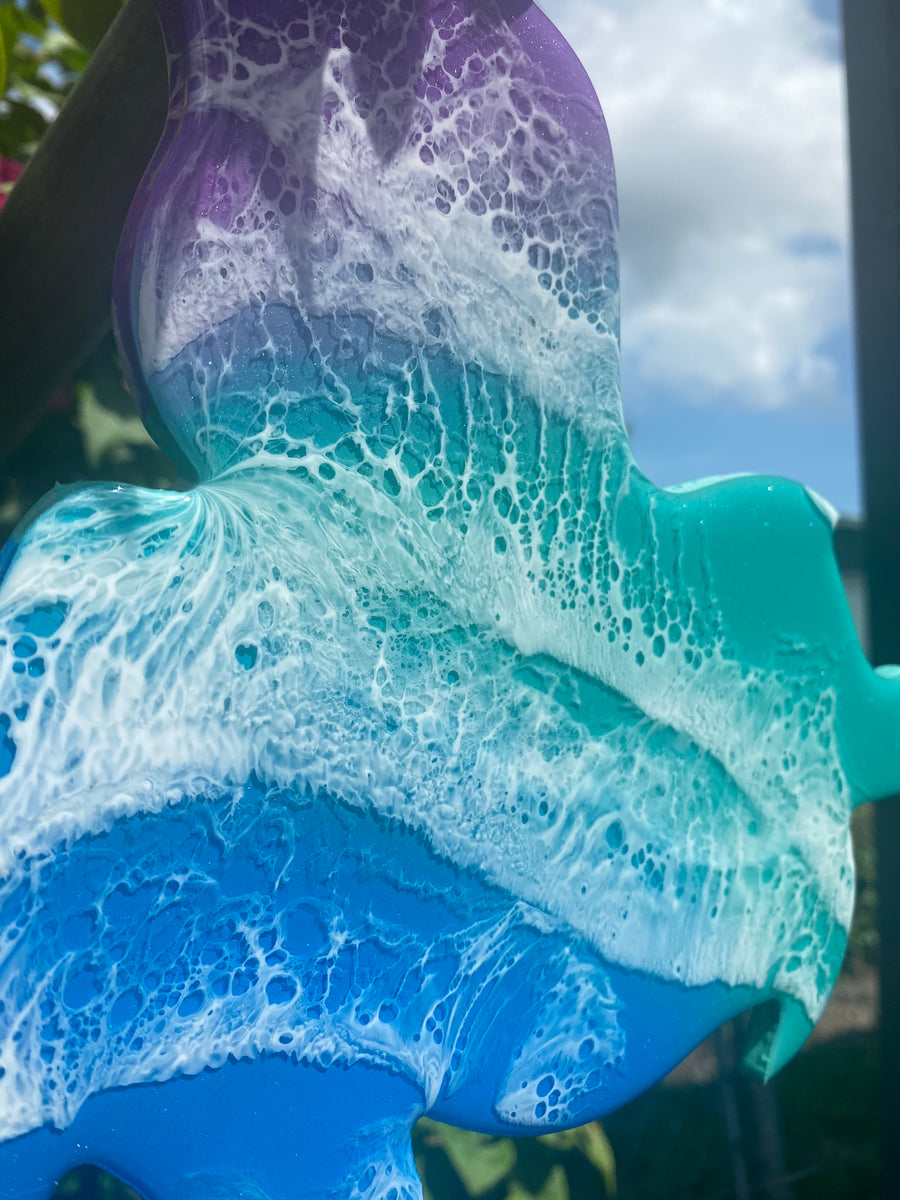 20 Inch Resin Ariel Mermaid (Taylor Color Scheme) – Twisted Tint Resin